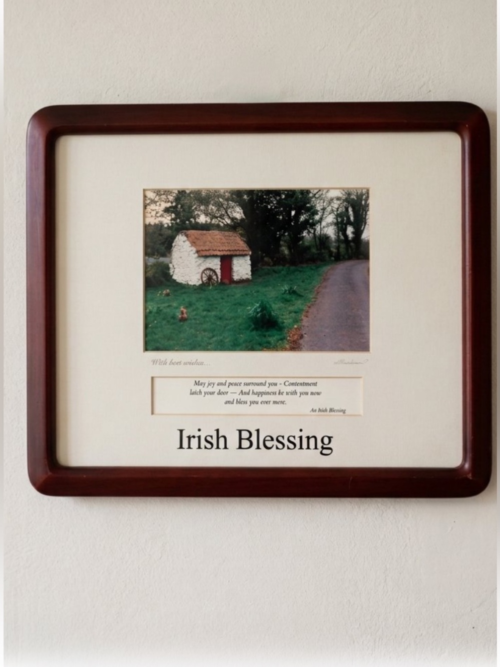 Framed signed print by photographer Rick Henderson  Irish countryside